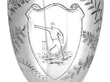 Sterling Silver Cricket Presentation Goblet detail