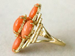 Coral Ring in Gold