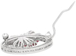 vintage ruby and diamond circular brooch