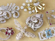 gemstone brooches