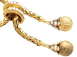 Antique Pearl Gold Rope Twist Necklace in yellow gold