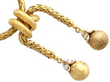 Antique Gold Rope Twist Necklace reverse