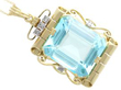 vintage aquamarine pendant