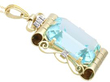 32 Carat Aquamarine Pendant in Yellow Gold side