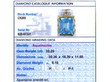 32 Carat Aquamarine Pendant in Yellow Gold grading card