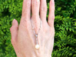 1920s Pearl Drop Necklace with Diamonds outside
