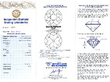 vintage diamond earrings certificate