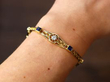 1920s Sapphire and Diamond Bracelet on wrist