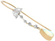 antique Cabochon Opal Drop Earring