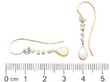 Cabochon Opal Drop Earrings size