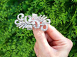 Art Deco Diamond Brooch from 1920s outside