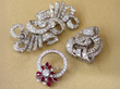 gemstone brooches