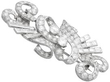 Art Deco Diamond Platinum Brooch from 1920s