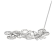 Art Deco Diamond Brooch open