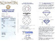 diamond platinum brooch certificate
