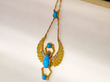 Victorian Egyptian Revival Pendant in yellow gold