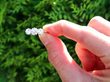 Palladium Diamond Trilogy Ring Outside
