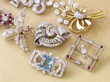 gemstone brooches