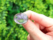 Antique Essex Crystal Floral Brooch outside