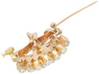 Victorian Natural Pearl and Diamond Brooch open