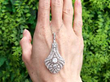 1920s Multi Diamond Pendant in White Gold outside