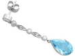 Antique aquamarine and diamond earring