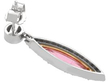 Pink Tourmaline platinum Earring