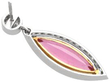 Marquise Cut Pink Tourmaline Earring reverse