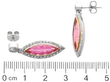 Marquise Cut Pink Tourmaline Earrings size