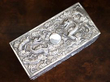 Antique Silver Chinese Box lid