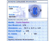 Vintage Sapphire Ballerina Ring with Diamonds grading card