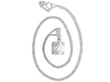 1 Carat Diamond Solitaire Pendant in white gold