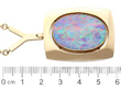 Vintage Opal Pendant Necklace in Yellow Gold size