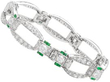 Emerald and Diamond Bracelet fastened