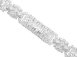 Womens Statement Diamond Bracelet in platinum