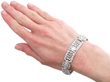 Womens Statement Diamond Bracelet wearing