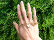 Sapphire Gate Bracelet in Gold outside