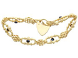 Sapphire Gate Bracelet in Gold closed
