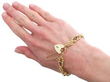 Sapphire Gate Bracelet in Gold wearing