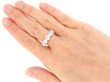 Wearing Diamond Five Stone Ring On Hand