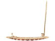 Edwardian Ruby Crescent Brooch open