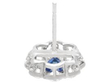 Sapphire Cluster Stud Earring no back