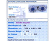 Sapphire Cluster Stud Earrings White Gold grading card