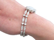 Ladies Diamond Wrist Watch on wrist