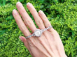 Vintage Diamond Ladies Watch in Platinum outside