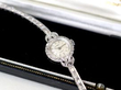 Vintage Diamond Ladies Watch in Platinum in box