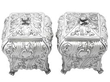 Pierre Gillois Silver Tea Caddies Overhead