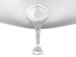 Antique Silver Centrepiece Bowl Foot