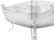 Antique Silver Footed Centrepiece Bowl with Ruler