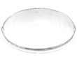 Oval Sterling Silver Serving Tray with Handles underside